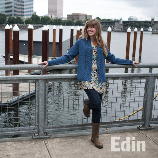 Chic Knits Edin Eyelet Lace Cardigan